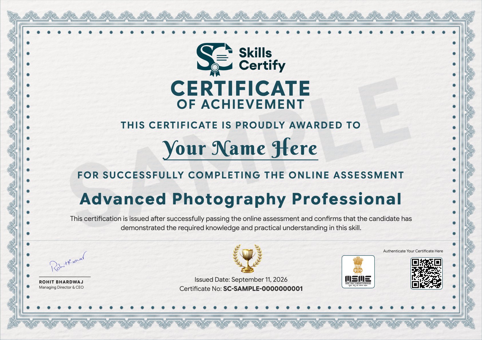 Advanced Photography Professional