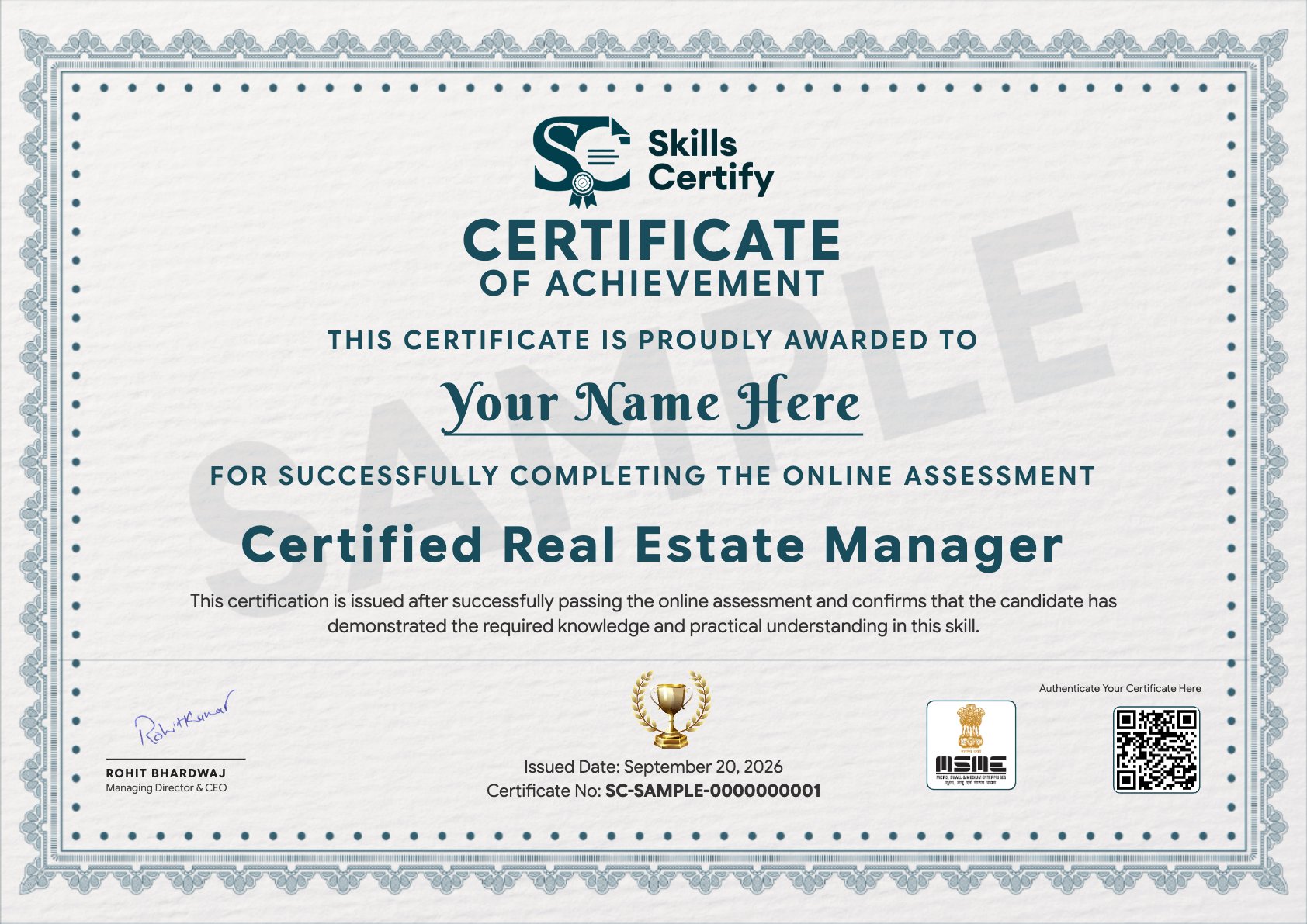 Certified Real Estate Manager