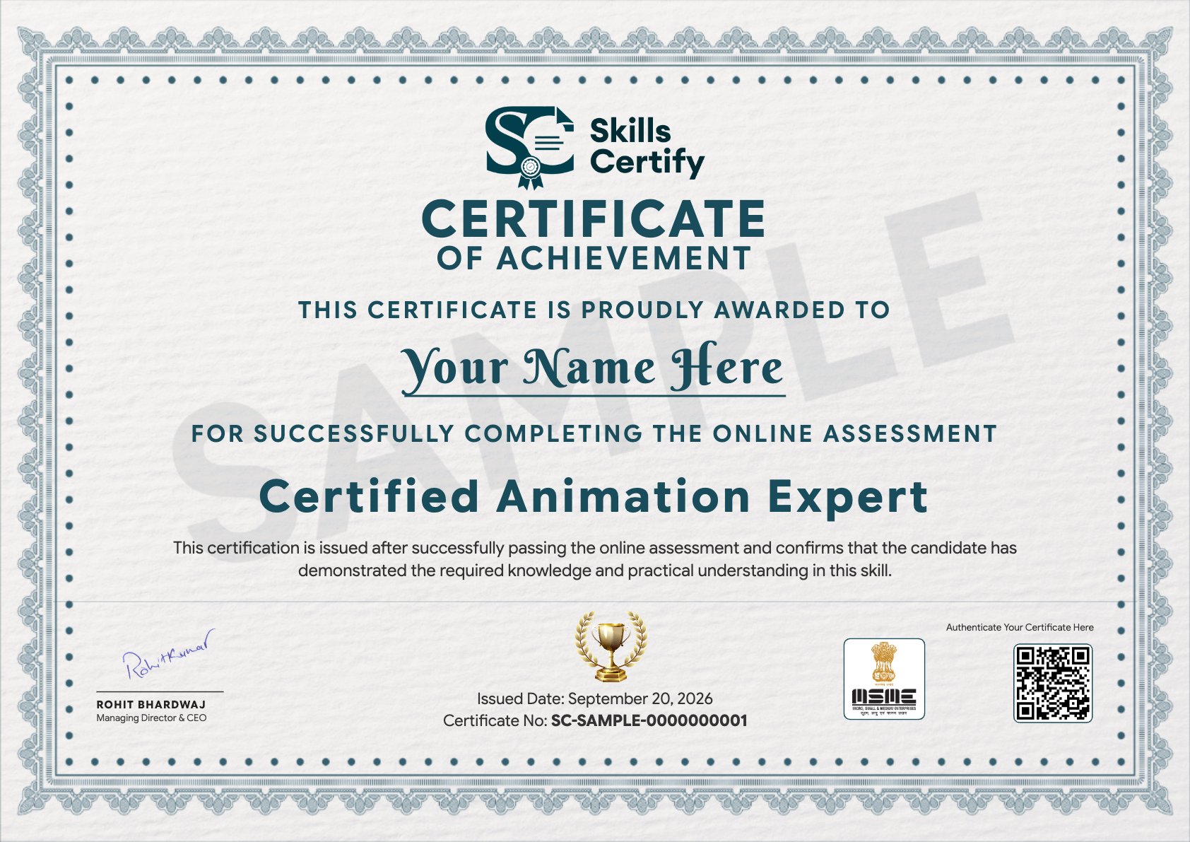 Certified Animation Expert