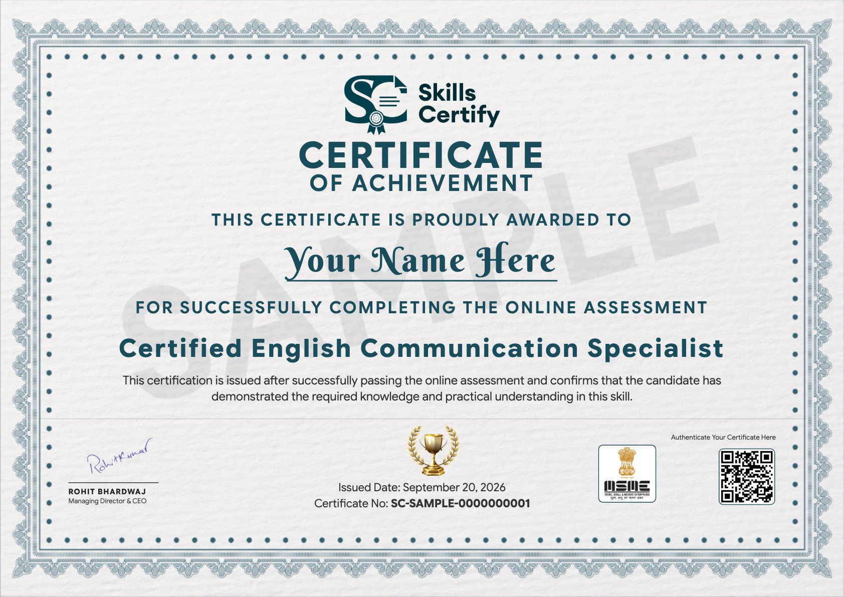 Certified English Communication Specialist