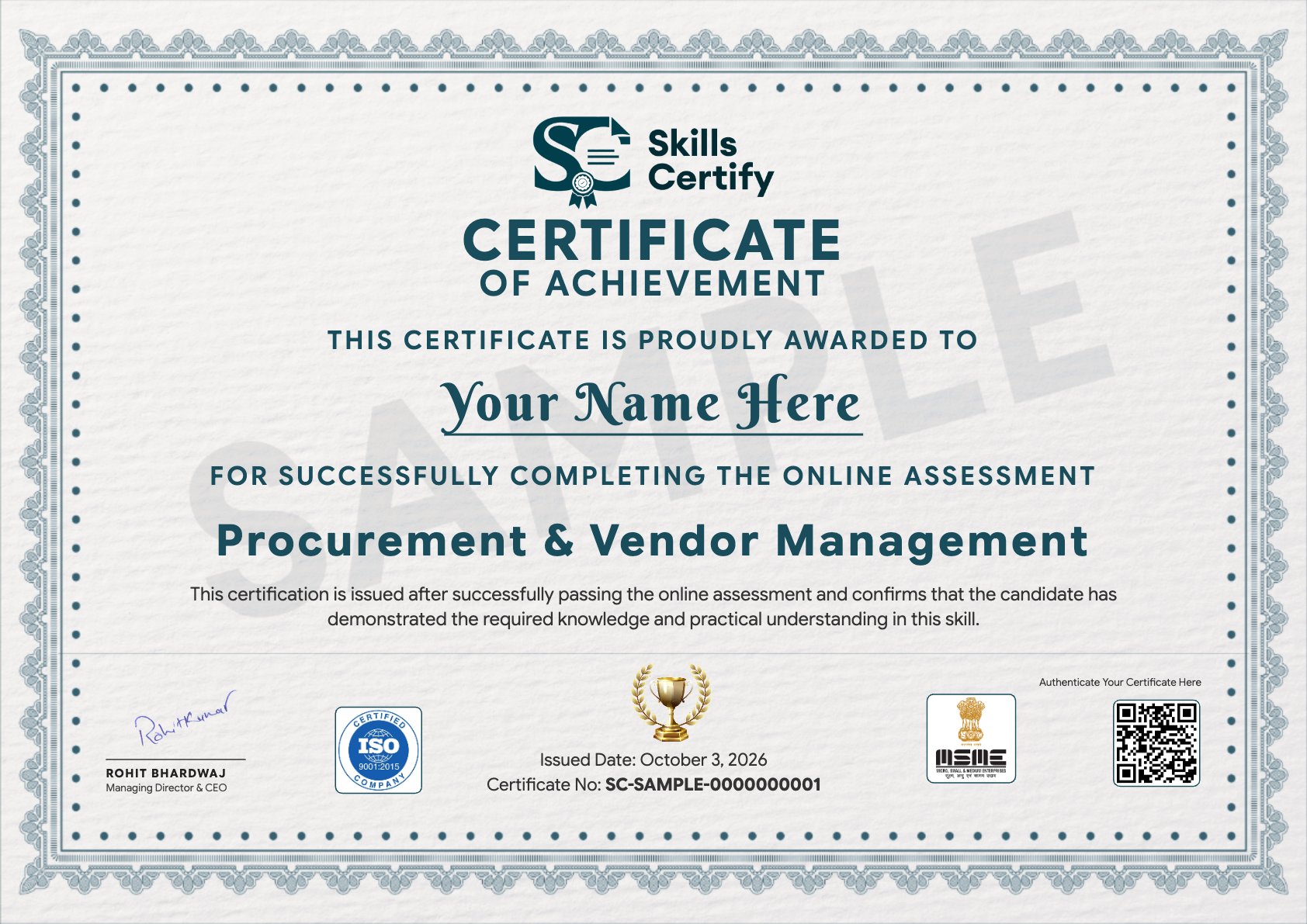 Procurement & Vendor Management