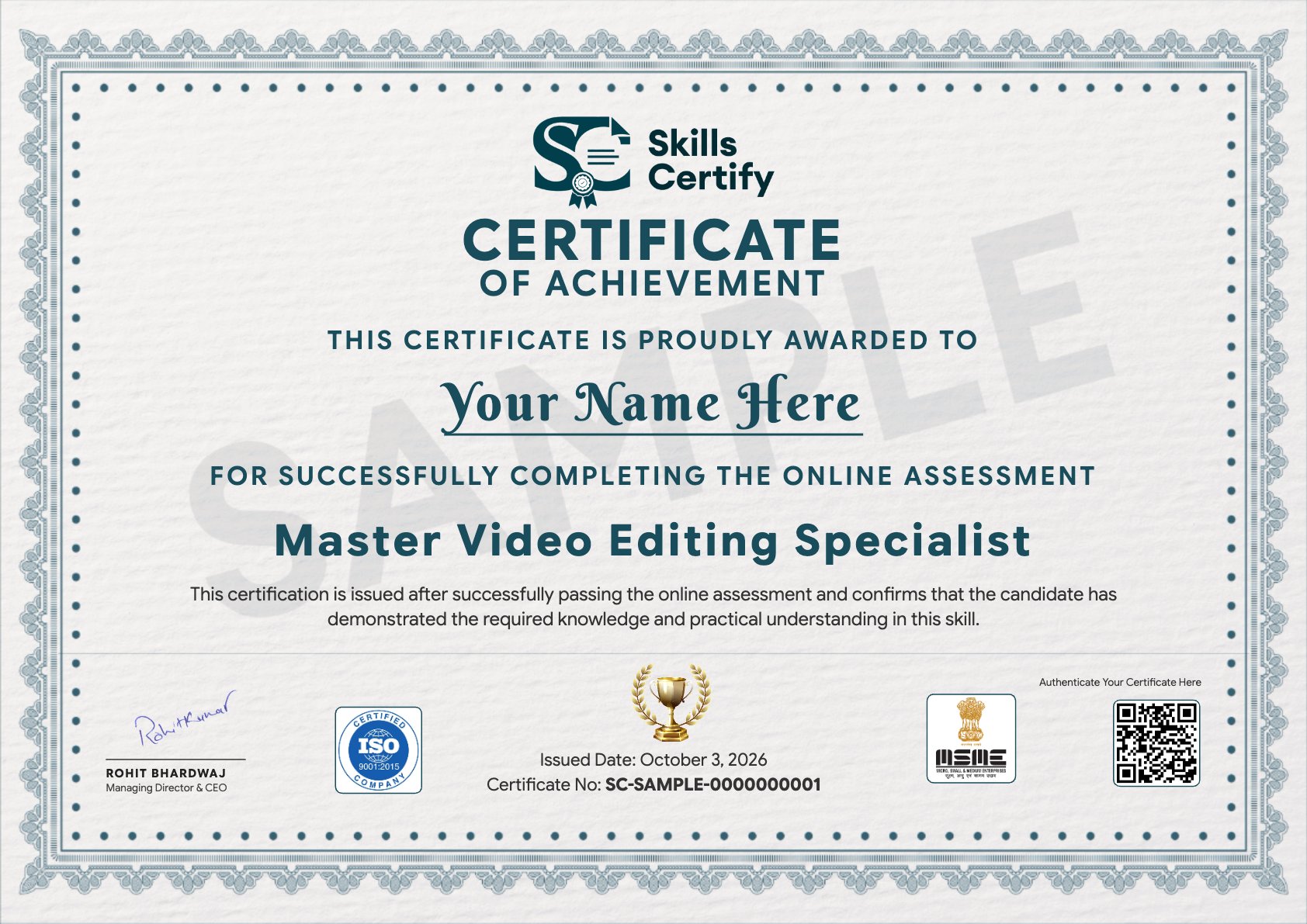 Master Video Editing Specialist