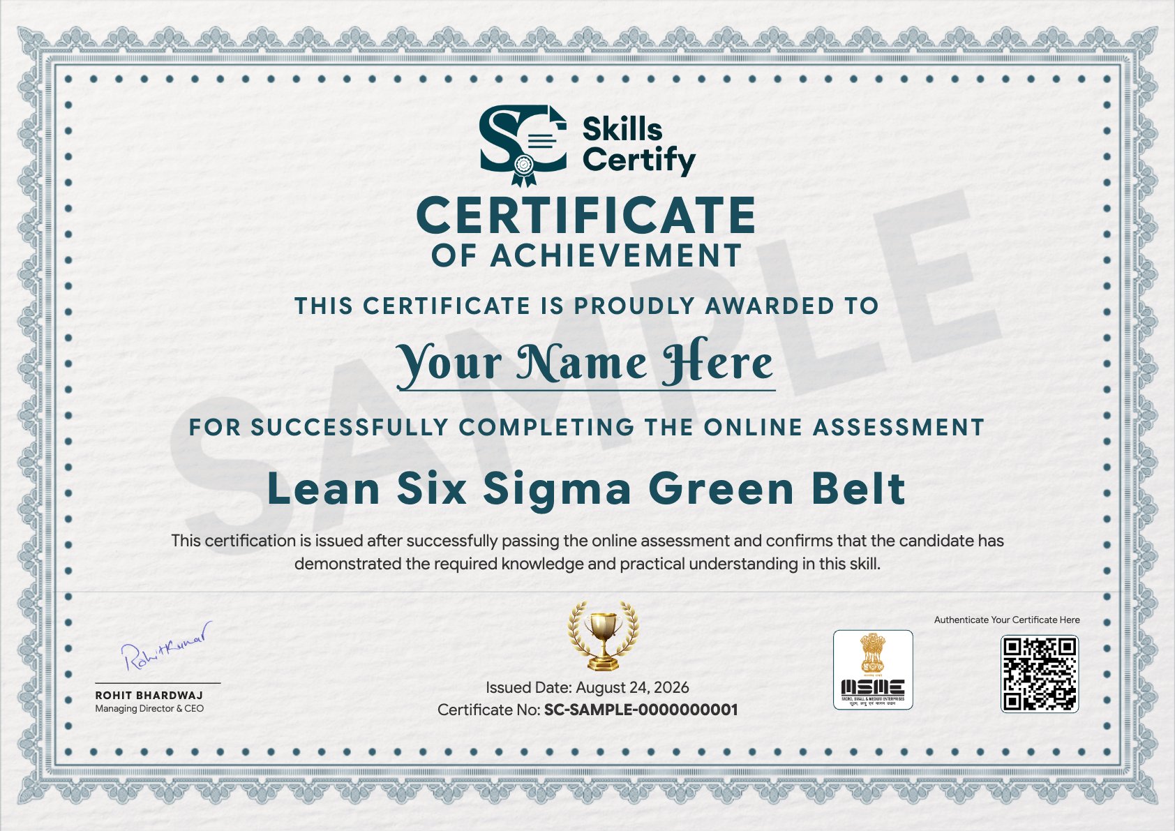 Lean Six Sigma Green Belt