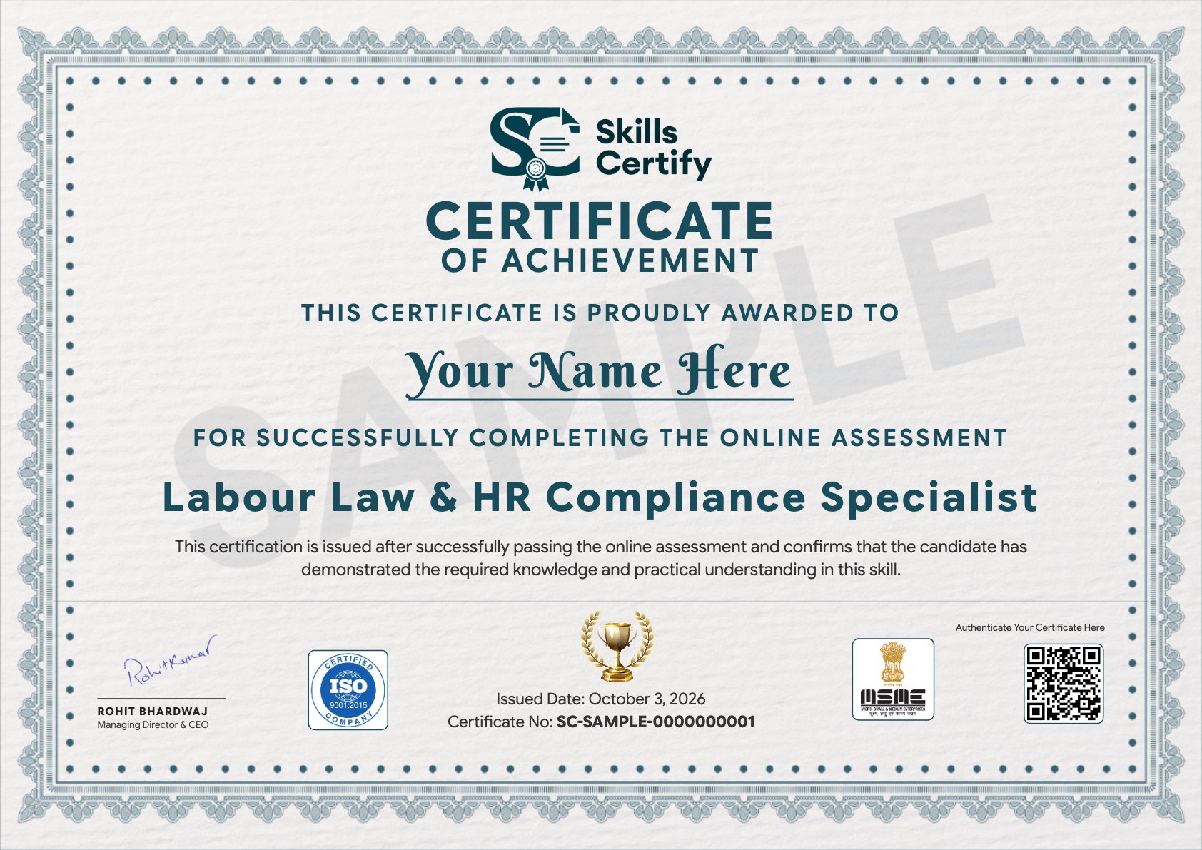 Labour Law & HR Compliance Specialist