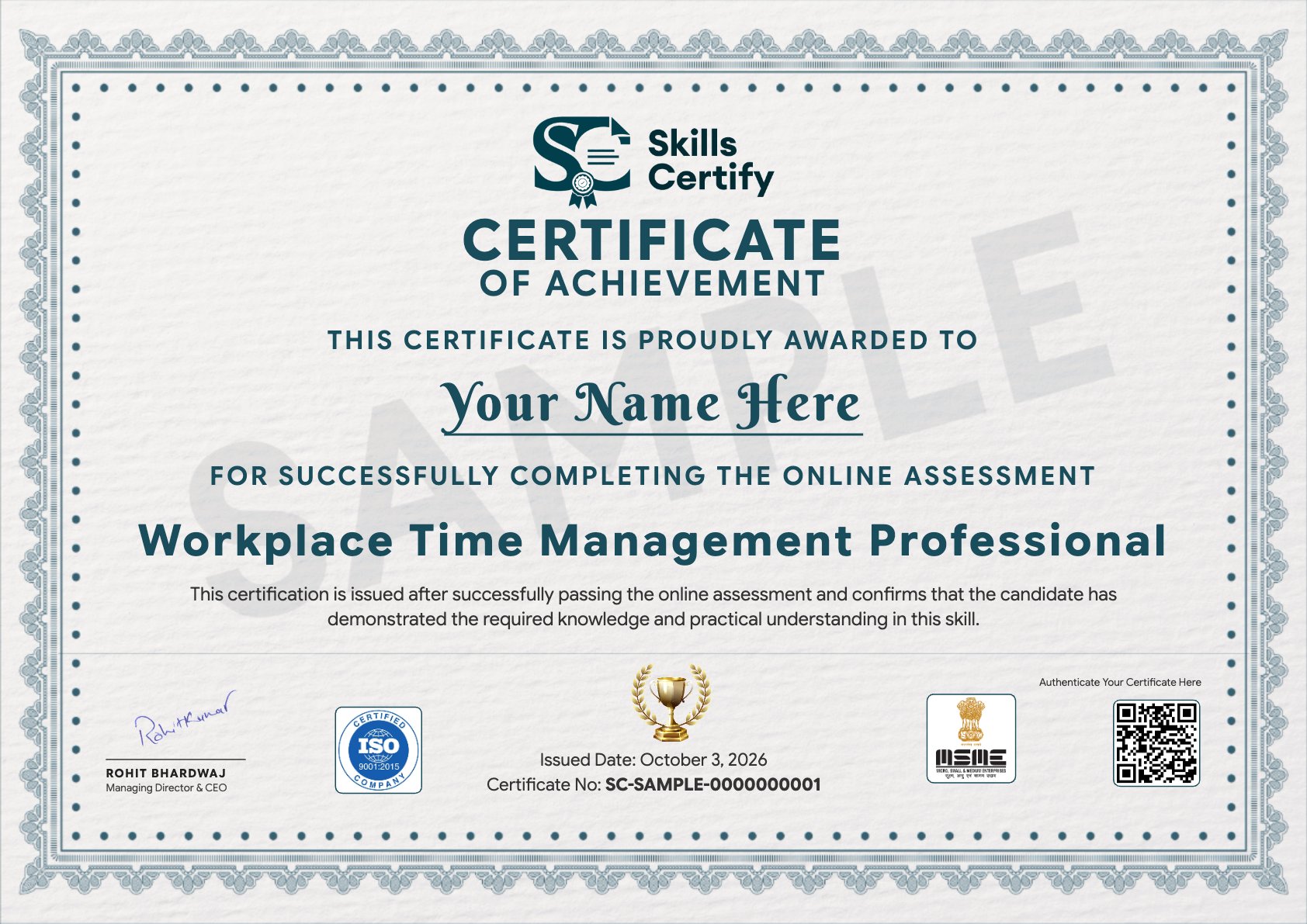 Workplace Time Management Professional