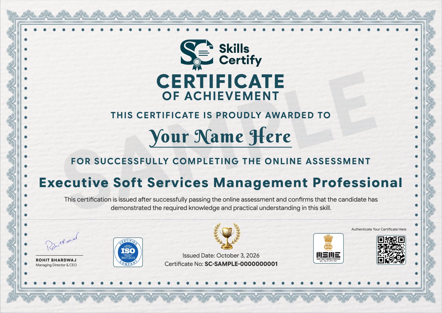 Executive Soft Services Management Professional