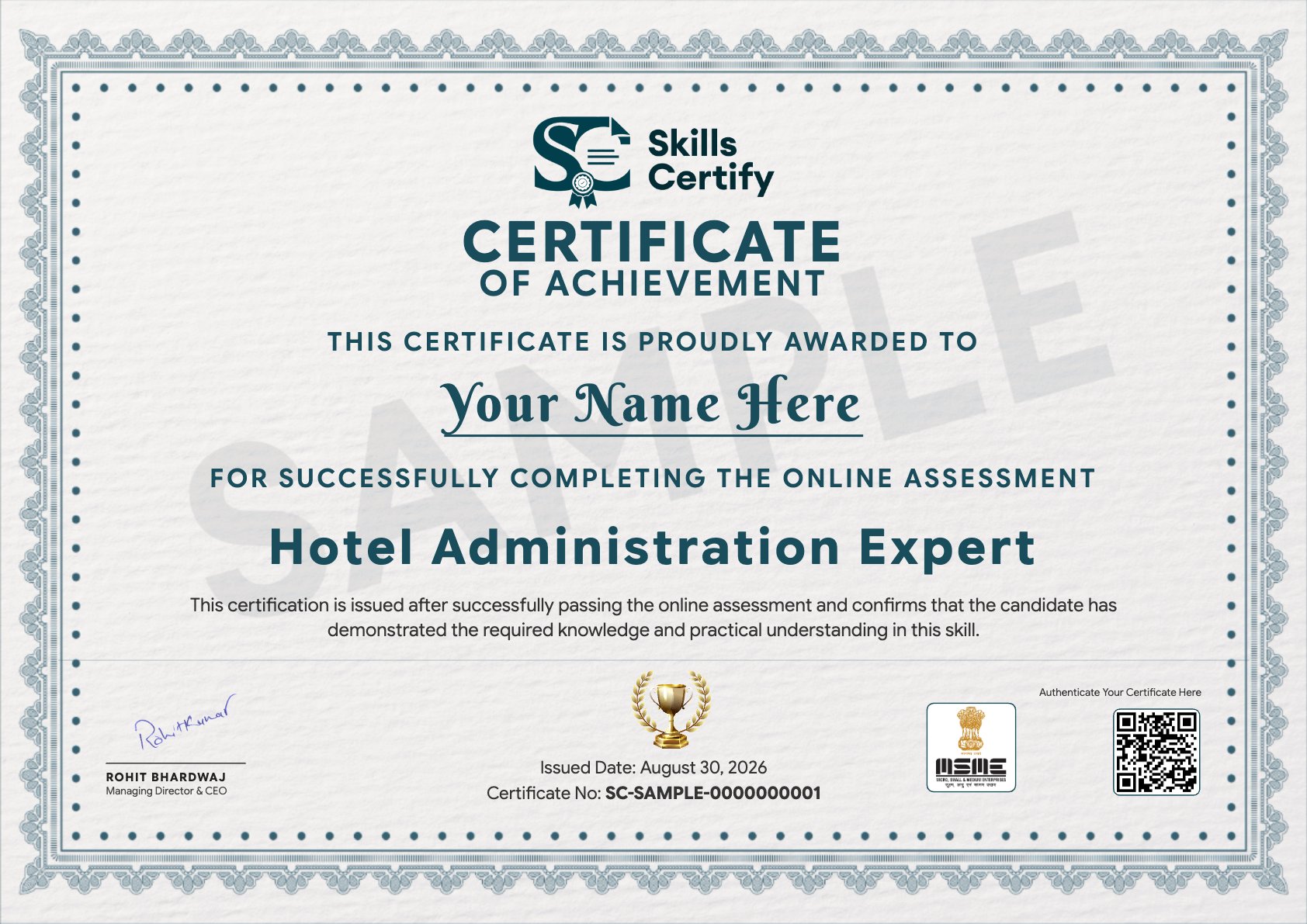 Hotel Administration Expert