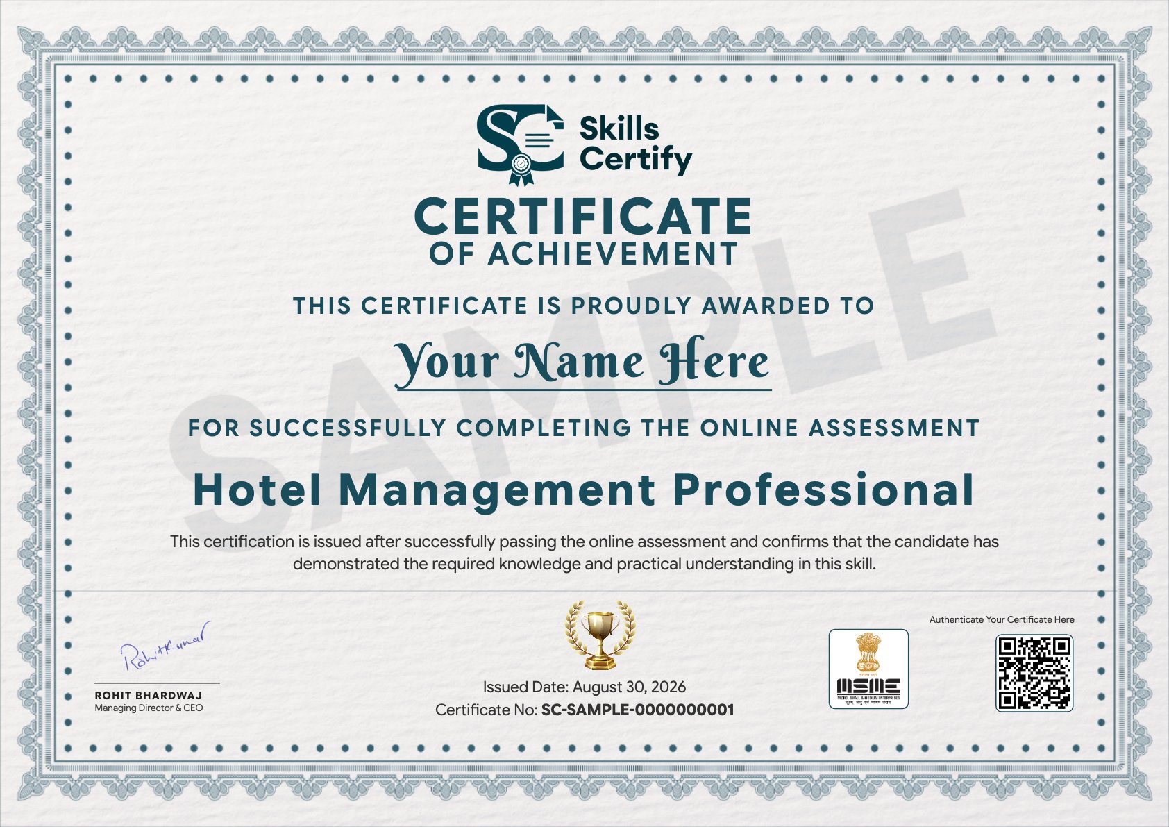 Hotel Management Professional