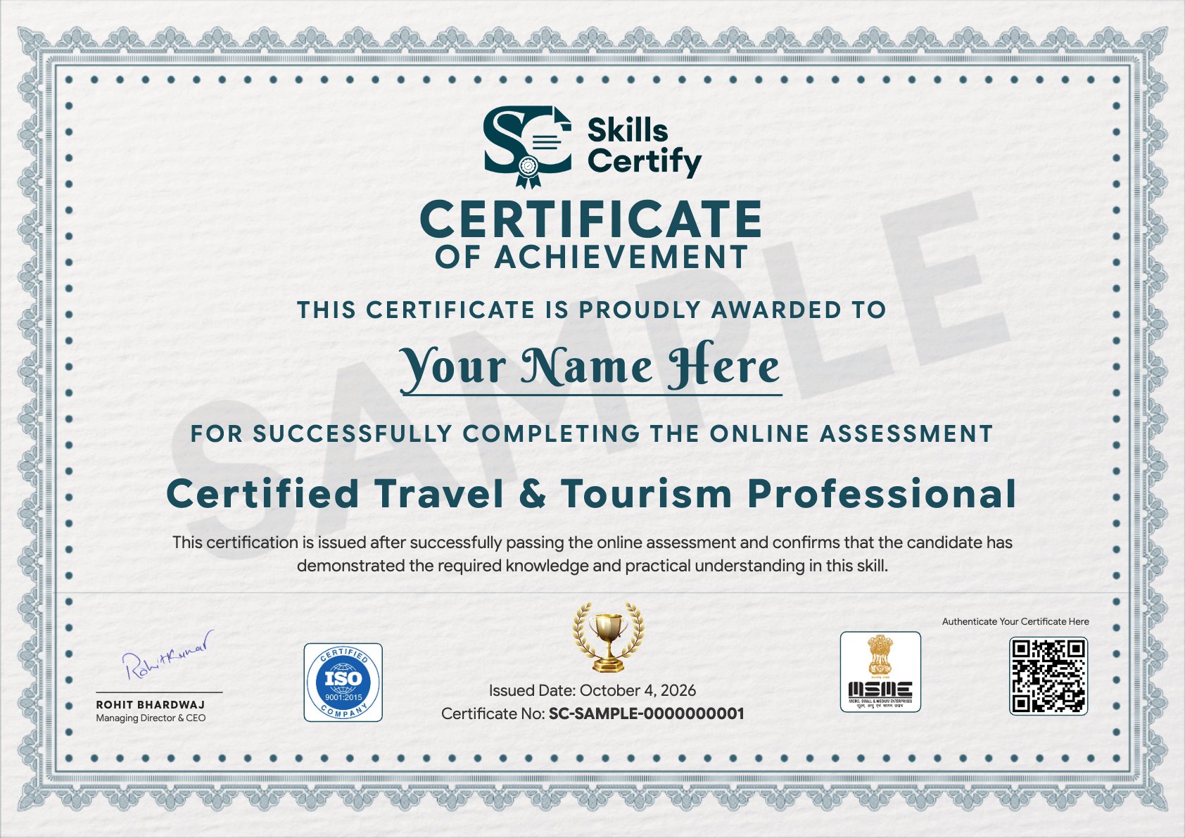 Certified Travel & Tourism Professional