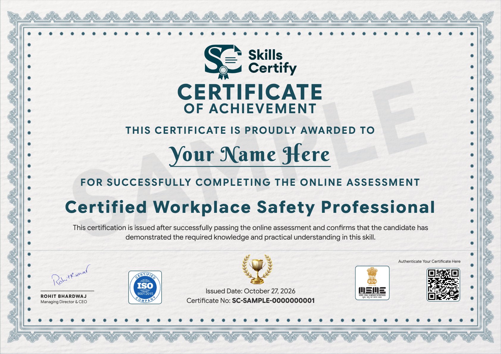 Certified Workplace Safety Professional